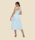 One Shoulder Tie Up Maxi Dress - Image 4