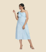 One Shoulder Tie Up Maxi Dress - Image 2