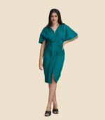 Pleated Midi Dress - Image 4