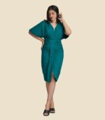 Pleated Midi Dress - Image 3