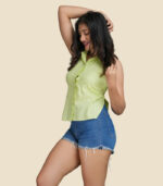 Tied Open Back Crop Top