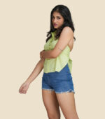 Tied Open Back Crop Top - Image 2