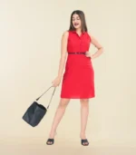 Button Down Sleeveless Dress - Image 3