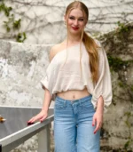 Drop Shoulder Satin Top - Image 5