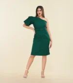 One Shoulder Midi Dress