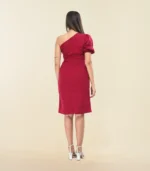 One Shoulder Midi Dress - Image 4