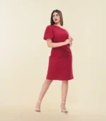 One Shoulder Midi Dress - Image 2