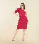 One Shoulder Midi Dress