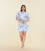 Printed Short Dress - Image 4