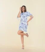 Printed Short Dress - Image 5